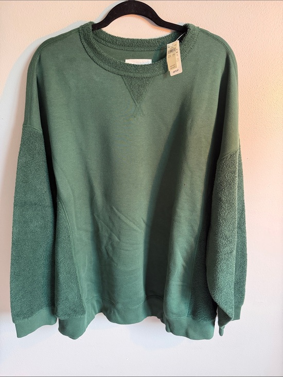 aerie Tops - Aerie Woman's Forest Green Crewneck Sweatshirt Size XL NWT
